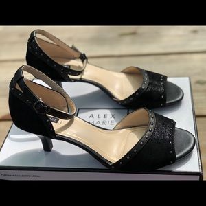 Alex Marie Nayelli Black Ankle strap shoe